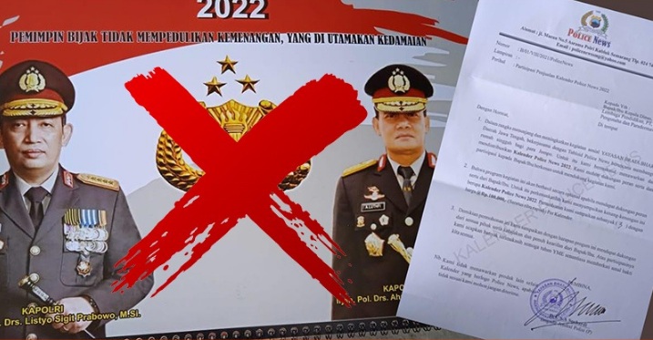 Hati-hati Ada Kalender Bergambar Kapolri Kapolda Jateng, Harganya Rp100 ribu!