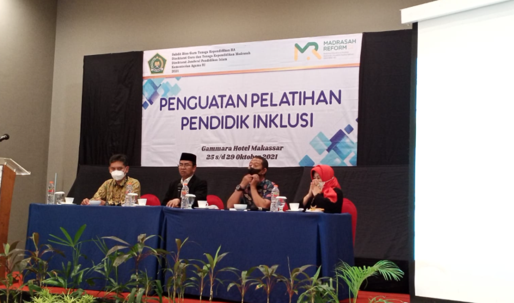 Kakanwil Kemenag Sulsel Buka Pelatihan Pendidik Inklusi Angkatan III