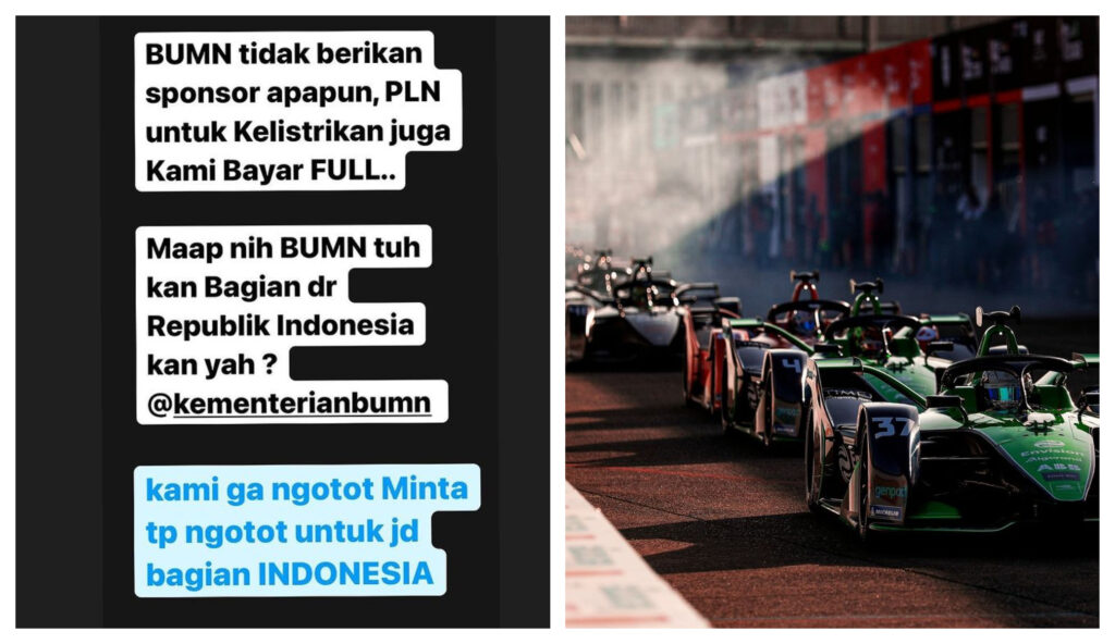 BUMN Tak Sponsori Formula E, Sabar ya Anies, 2024 Anda Presidennya!