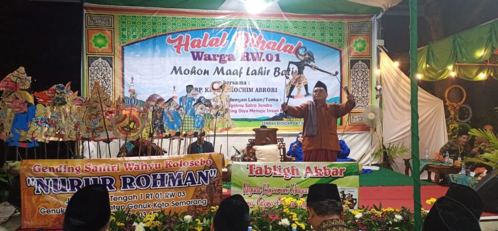 Warga Sampangan Gelar Halalbihalal di Lembah Bidadari