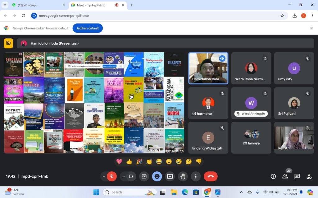 Diklat Online, Kombel Majahae Angkat Pengembangan Media Pembelajaran SD dengan AI