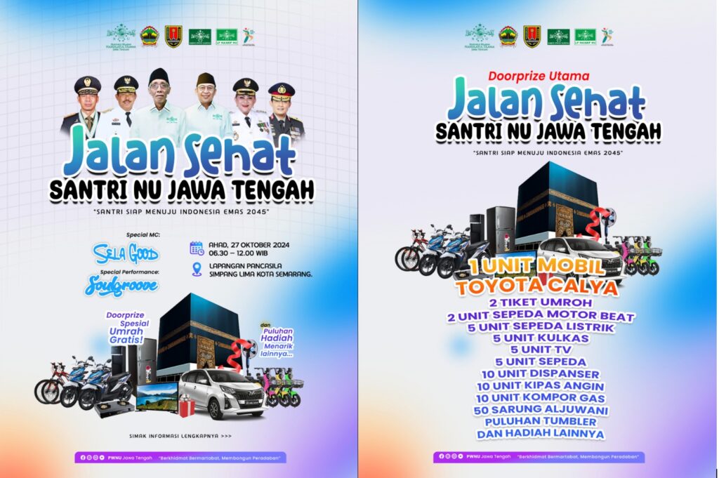 Jalah Sehat NU Jateng Berhadian Umroh dan Mobil, Ayo Ikut!