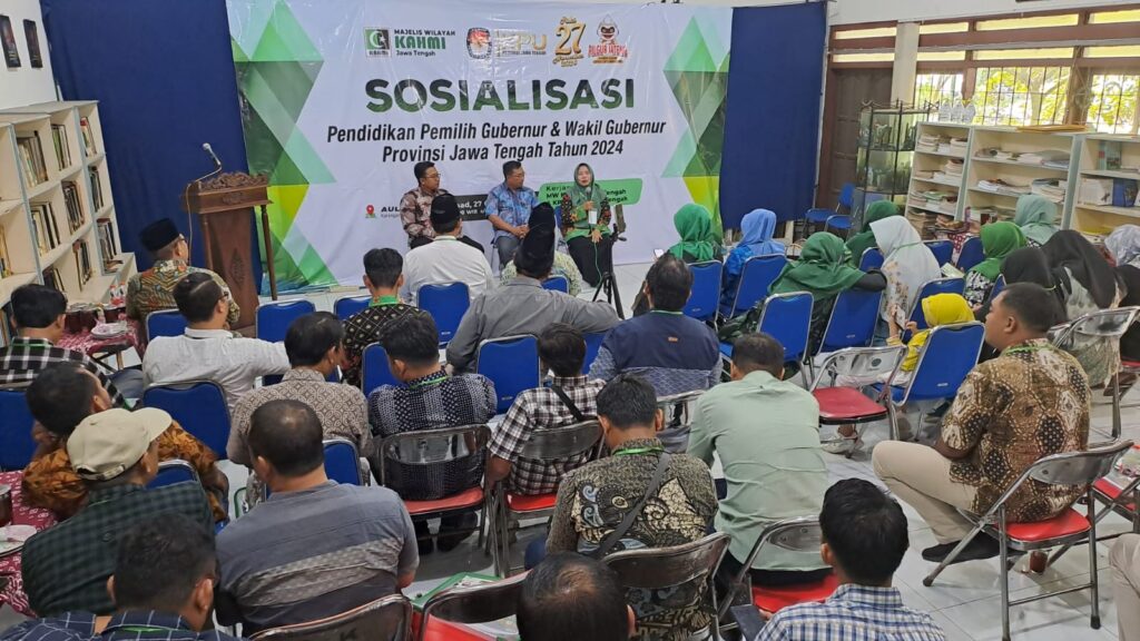 KAHMI Jateng dan KPU Gelar Sosdiklih, Wujudkan Pemilih Cerdas di Pilgub 2024