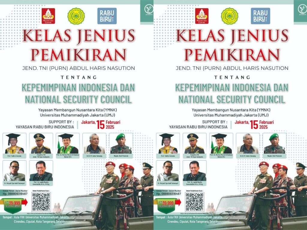 Ikuti Kelas Jenius Pemikiran Jenderal Besar Abdul Haris Nasution, Ini Cara Daftarnya, Nggak Ikut Rugi Dong