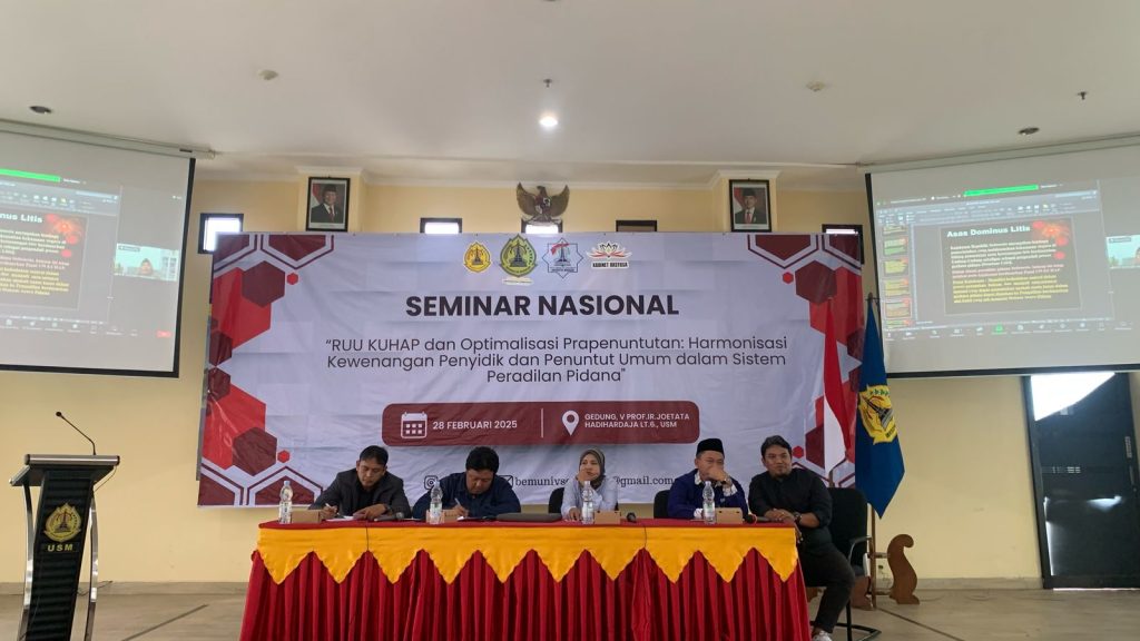 Wakil Rektor 3 USM:  Jaksa harus jadi Pengendali Perkara dari Awal sampe Akhir