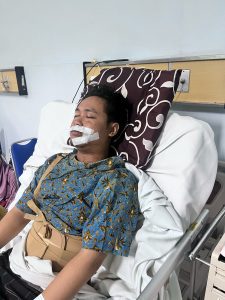Kondisi Thoif dalam perawatan di RS Kariadi