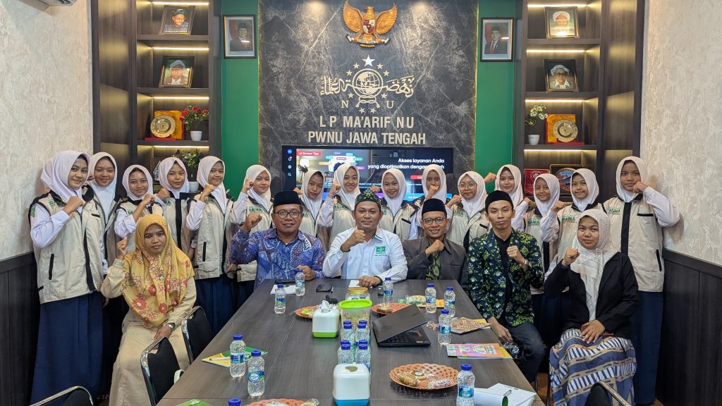 Ma’arif NU Jateng Sambut Study Banding Tim Jurnalistik MTs Salafiyah Simbangkulon II