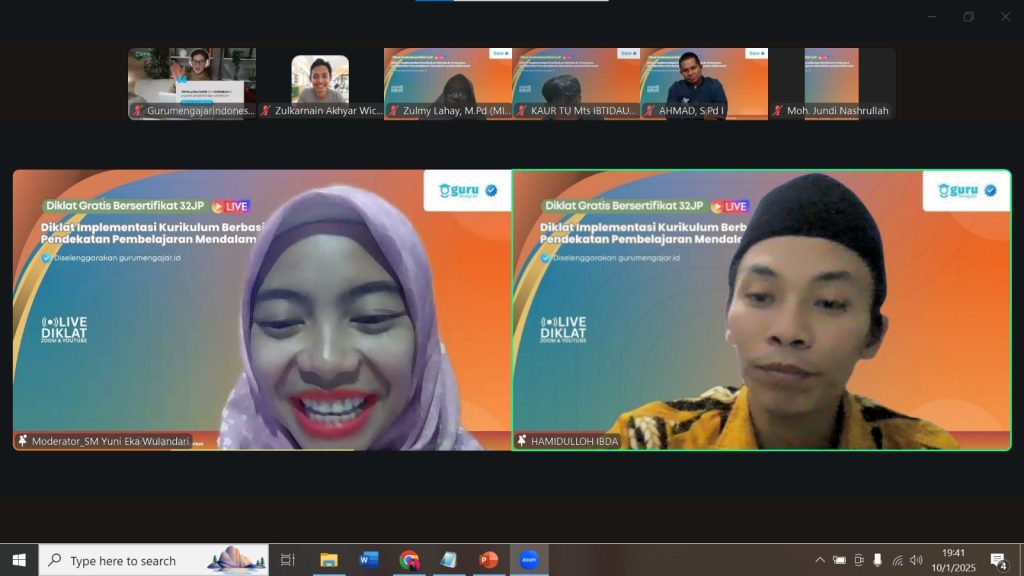 Diklat Online, Hamidulloh Ibda Paparkan Konsep Dasar Kurikulum berbasis Cinta