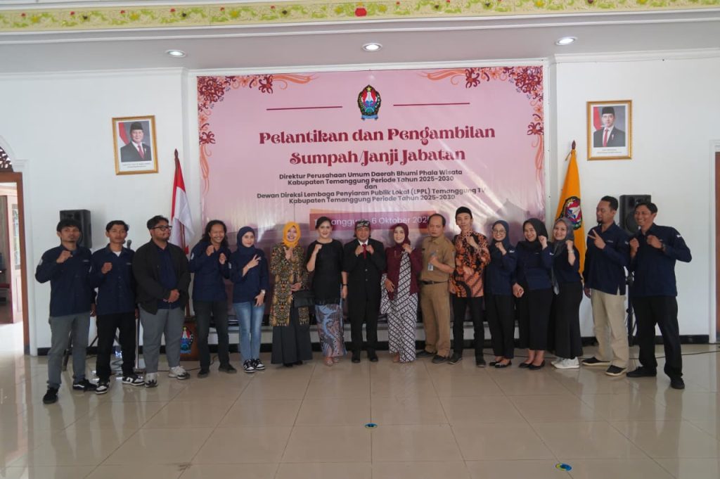 Ketua Dewan Pengawas LPPL Temanggung TV Lantik Jajaran Direksi Baru