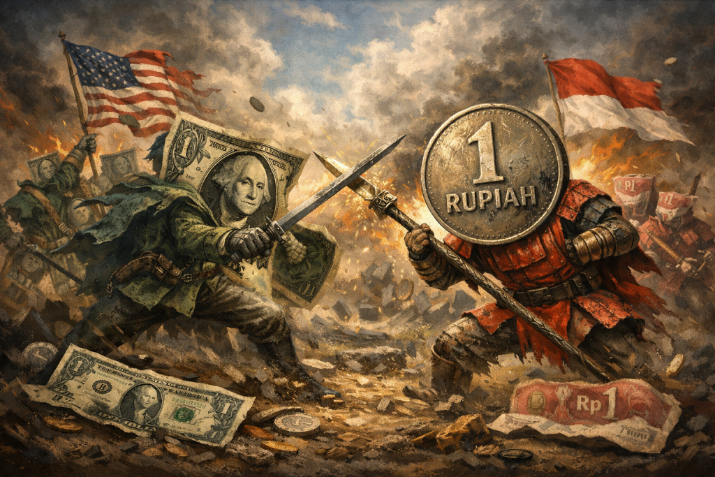 1 Dolar 1 Rupiah