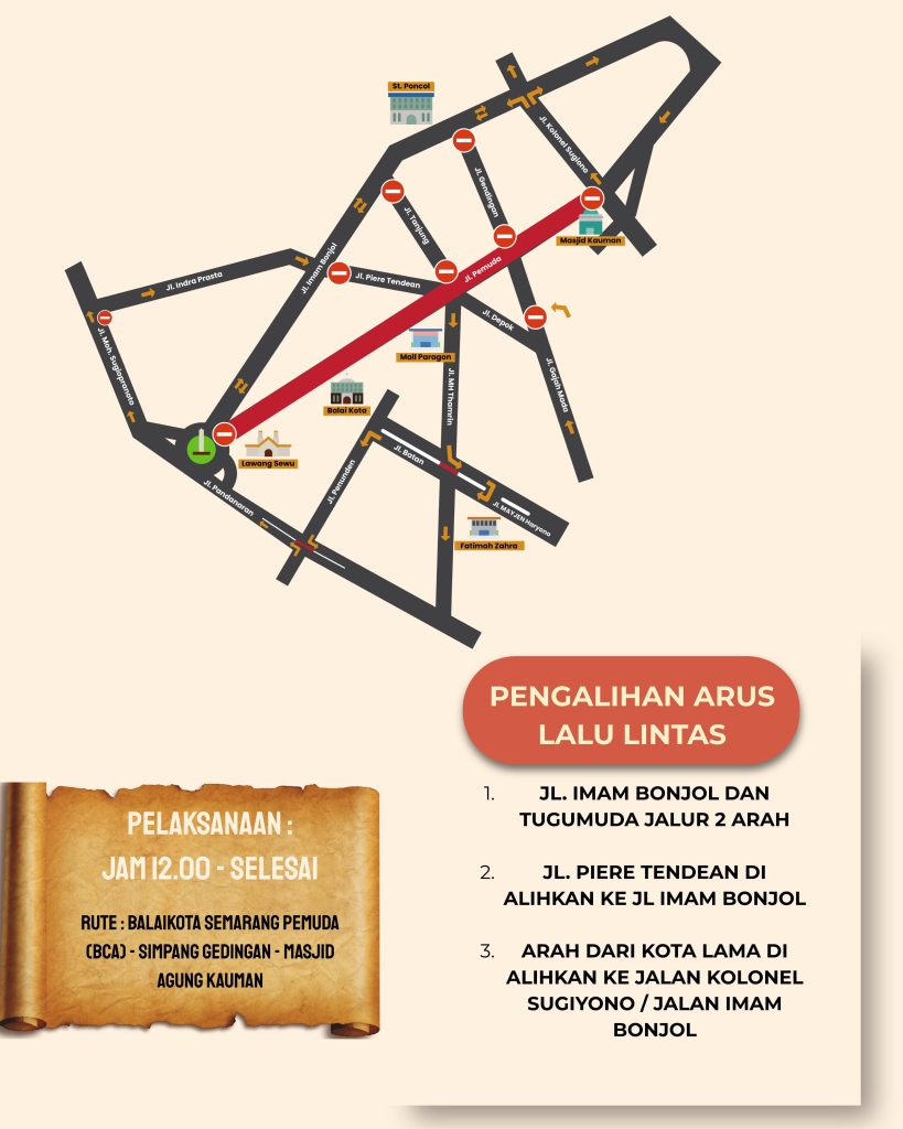 Besok Gelar Karnaval Dugderan, Pemkot Semarang Siapkan Rekayasa Lalu Lintas