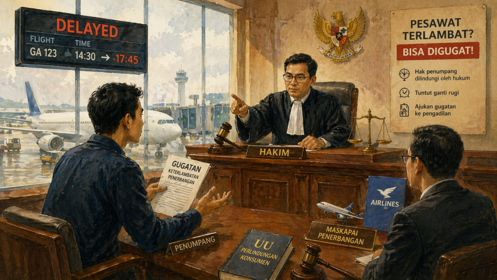 Keterlambatan Pesawat Bisa Digugat di Pengadilan, Setuju Bolo?