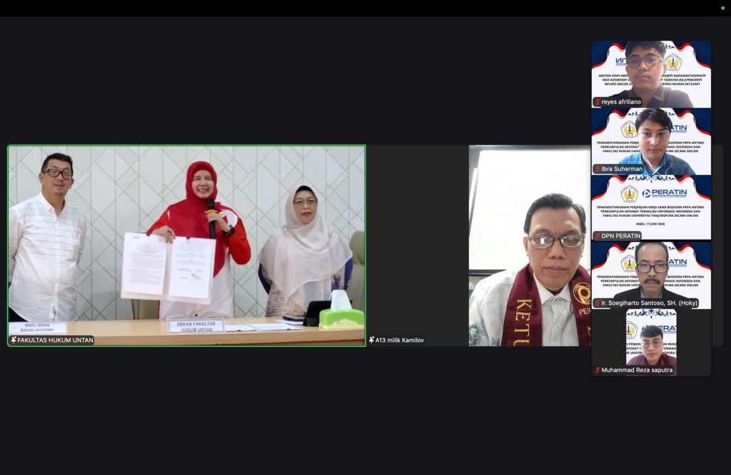PERATIN dan FH Universitas Tanjungpura Perkuat Ekosistem Hukum Digital dan Pengembangan Profesi Advokat