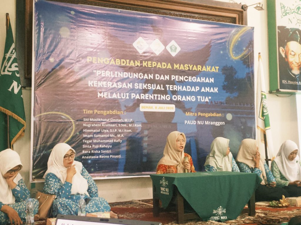 Tim Pengabdian UNNES Gelar Edukasi Parenting Cegah Kekerasan Seksual Anak di PAUD NU Mranggen Demak